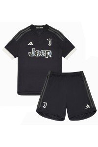 Juventus Babytruitje 3e tenue Kind 2023-24 Korte Mouw (+ Korte broeken)